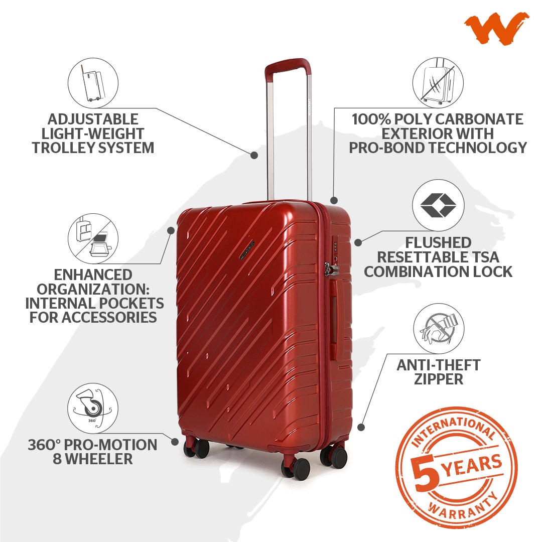 Wildcraft Antares Hard Trolley Suitcase (12431)