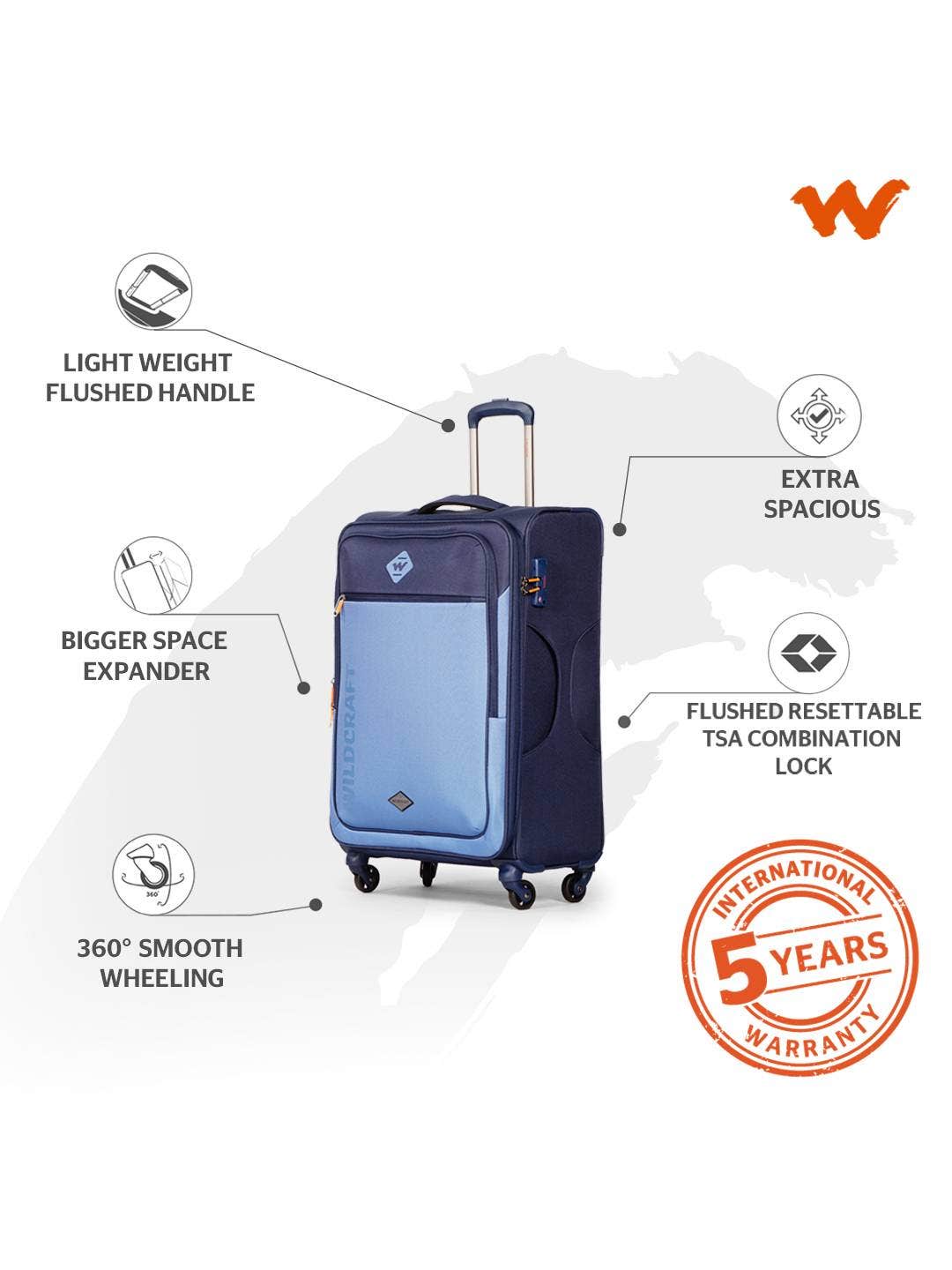 Wildcraft Dune Plus Soft Trolley Suitcase (12710)