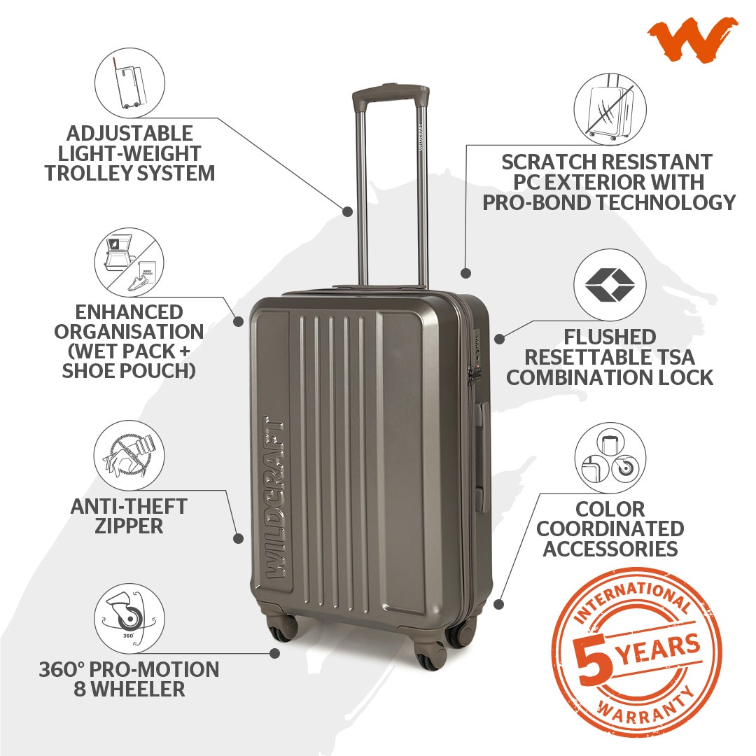 Wildcraft Altair Hard Trolley Suitcase (12429)