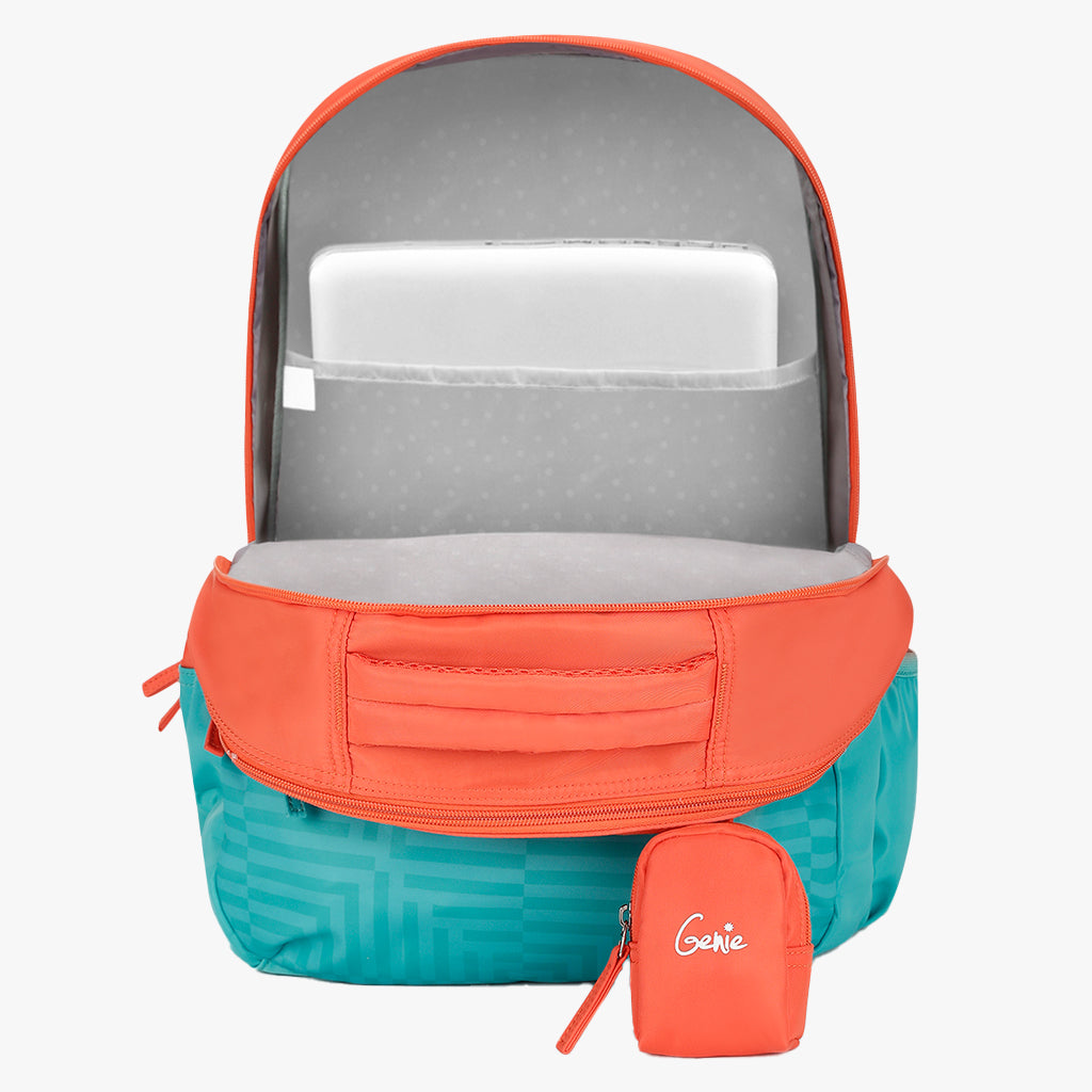 Genie Daisy 19 Inch Maximum Volume Laptop Backpack With Rain Cover