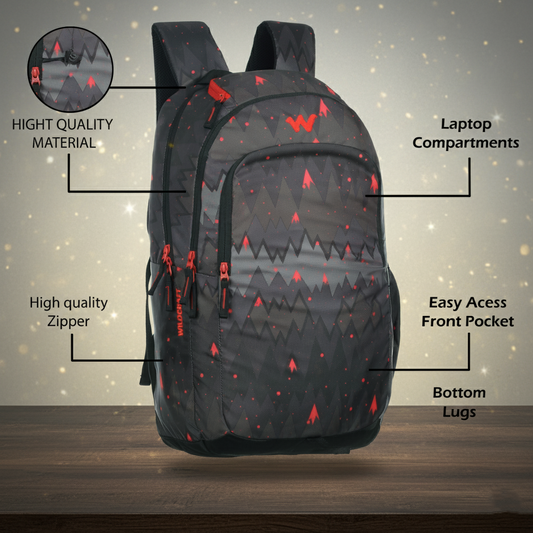 Wildcraft Backpack 30L Travel/School/College/Office Bag For Men & Women