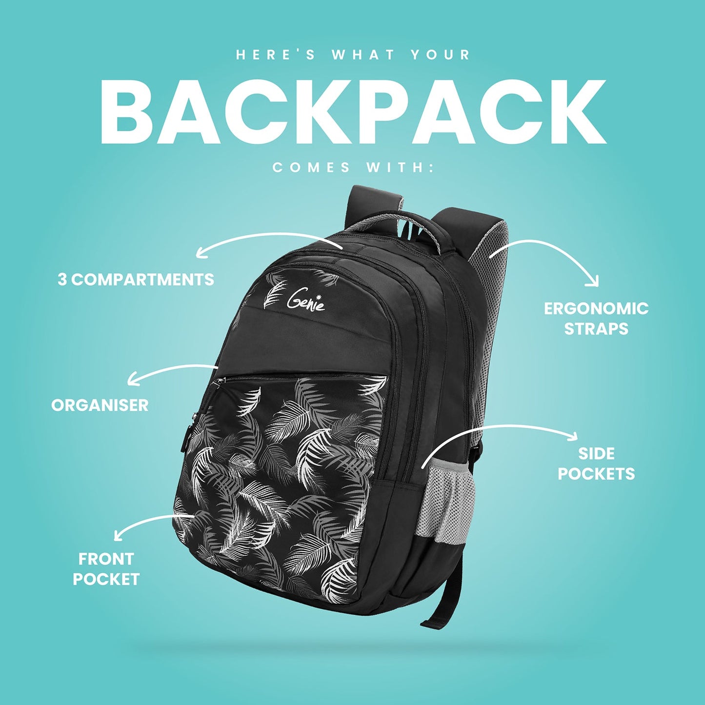Genie Lush 19 Inch Backpack
