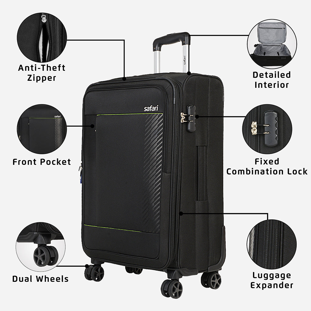 Safari Penta Soft Luggage Suitcase