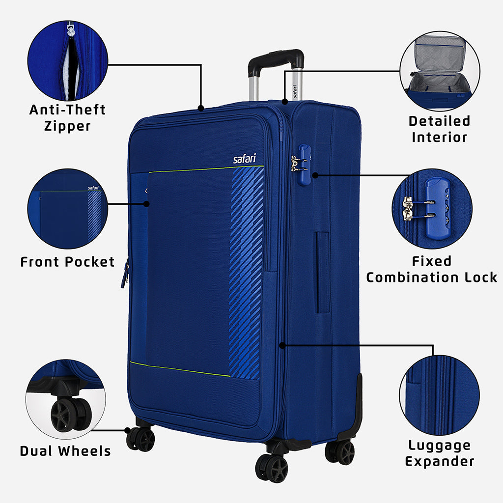 Safari Penta Soft Luggage Suitcase