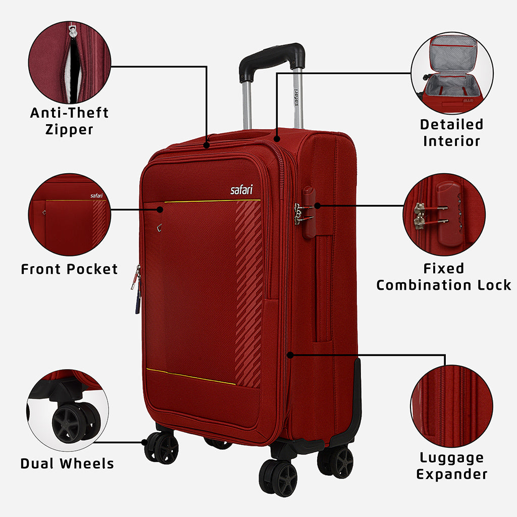 Safari Penta Soft Luggage Suitcase