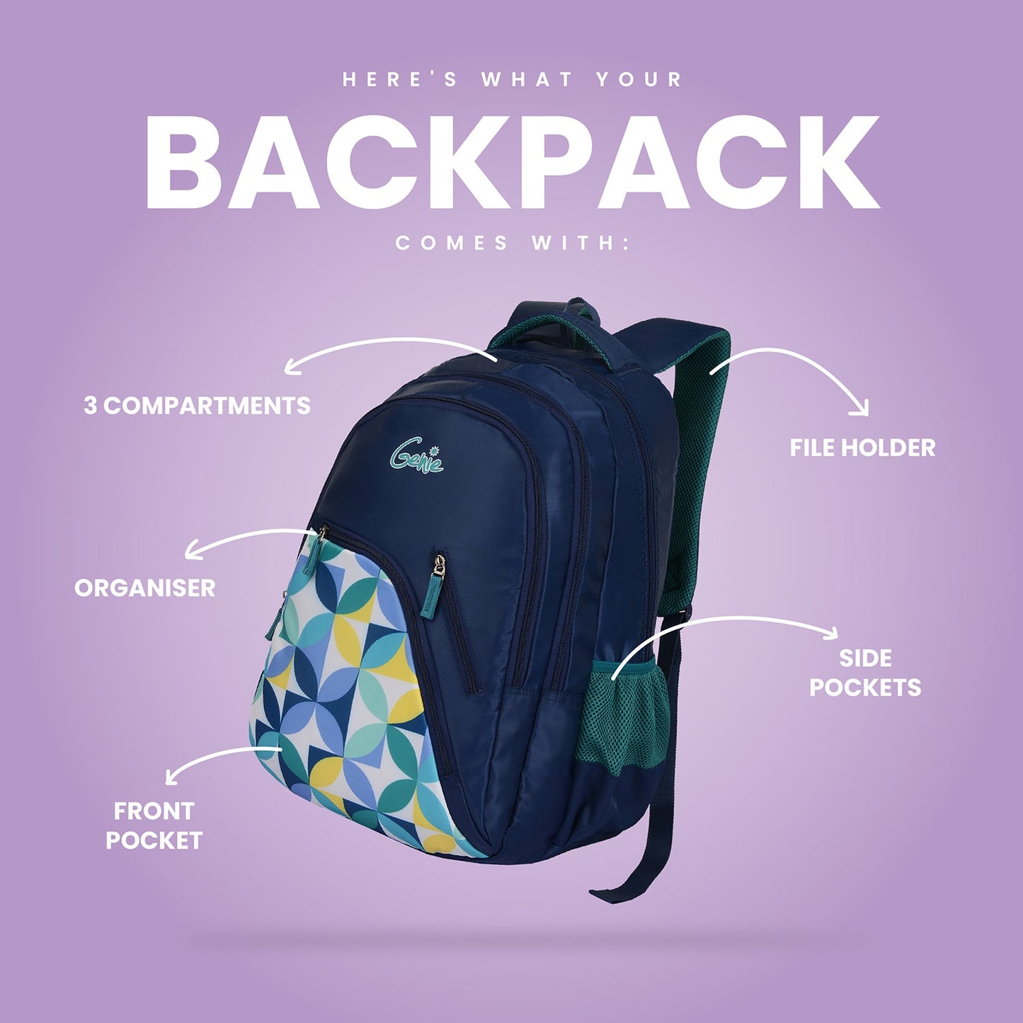 Genie Spray 19 Inch Backpack