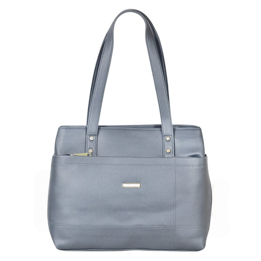 Dhariwal LAB-9915 Women’s Handbag | 3 Main Compartments, Side Zippers & Twin Handles | Premium PU Leather Bag