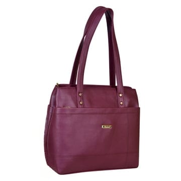 Dhariwal LAB-9915 Women’s Handbag | 3 Main Compartments, Side Zippers & Twin Handles | Premium PU Leather Bag