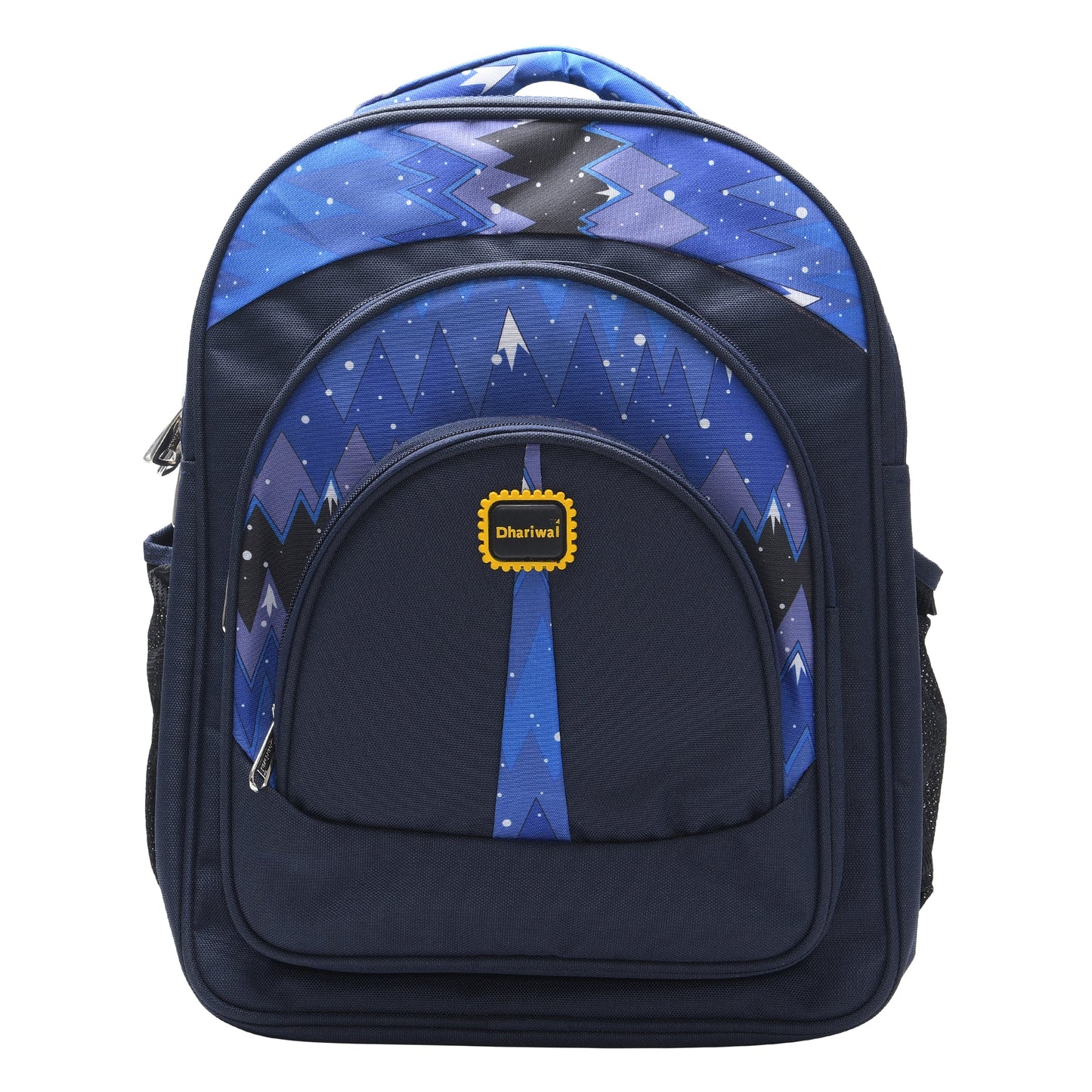 Dhariwal 38L Water Resistant Triple Compartment Matty School Bag SCB-302 Class 4 to 12 School Bags Dhariwal Blue