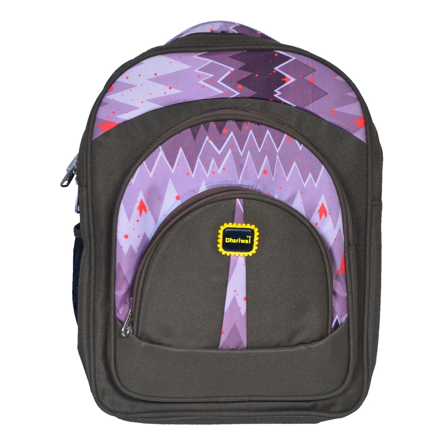 Dhariwal 38L Water Resistant Triple Compartment Matty School Bag SCB-302 Class 4 to 12 School Bags Dhariwal Brown