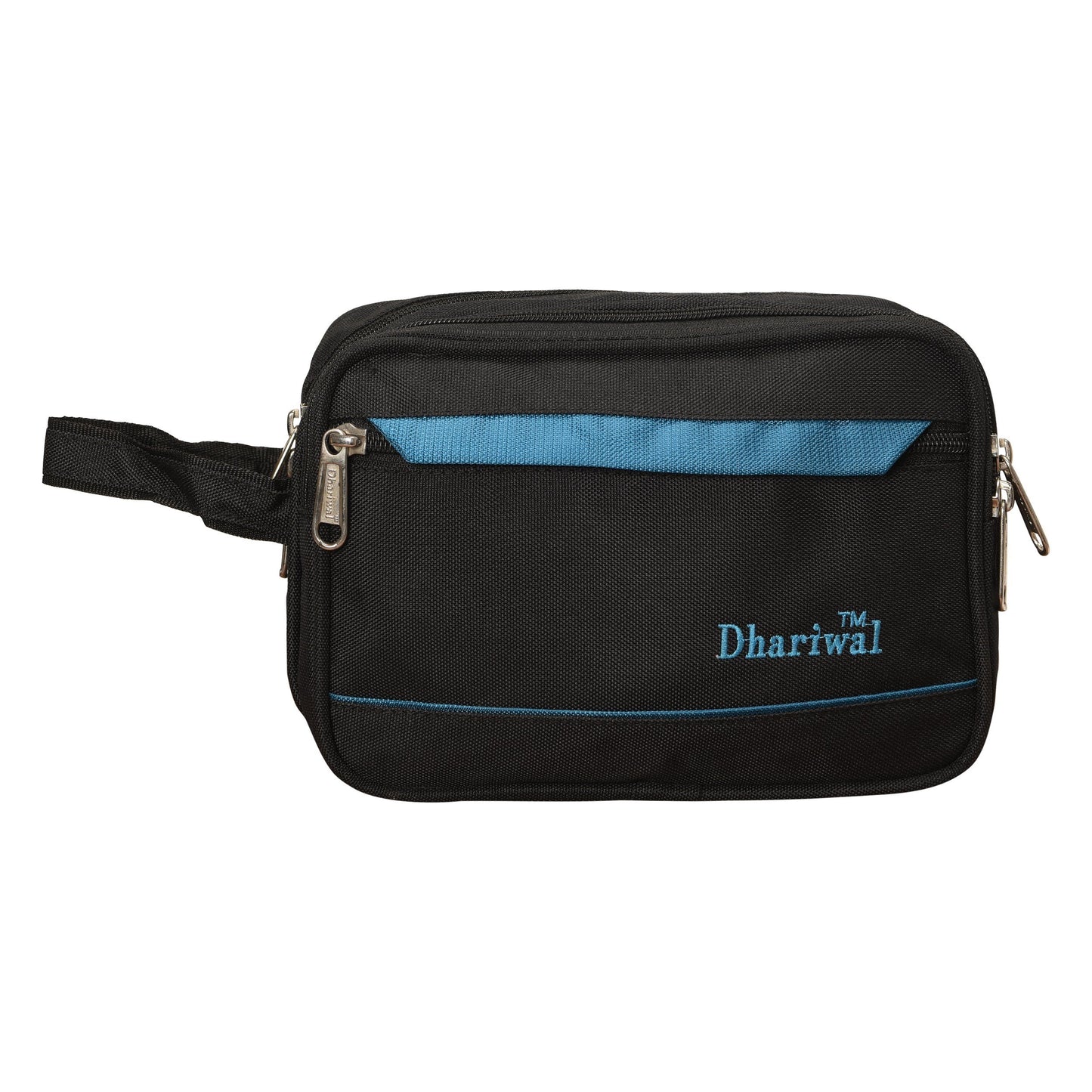 Dhariwal Cash Pouch for Cash, Keys, Shaving Kit, Cosmetics, Gadgets - SMALL Cash Bags Mohanlal Jain (Dhariwal Bags) Black 