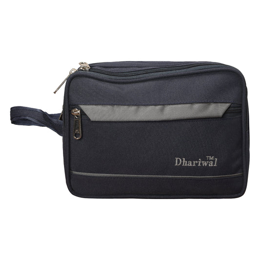 Dhariwal Cash Pouch for Cash, Keys, Shaving Kit, Cosmetics, Gadgets - SMALL Cash Bags Mohanlal Jain (Dhariwal Bags) Blue 