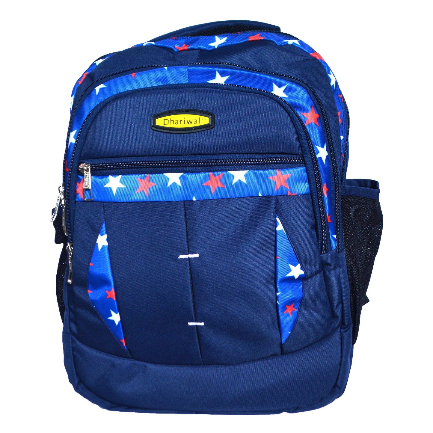 Dhariwal Dual Compartment Backpack with Rain Cover 37L BP-229 School Bags Mohanlal Jain (Dhariwal Bags) Navy Blue