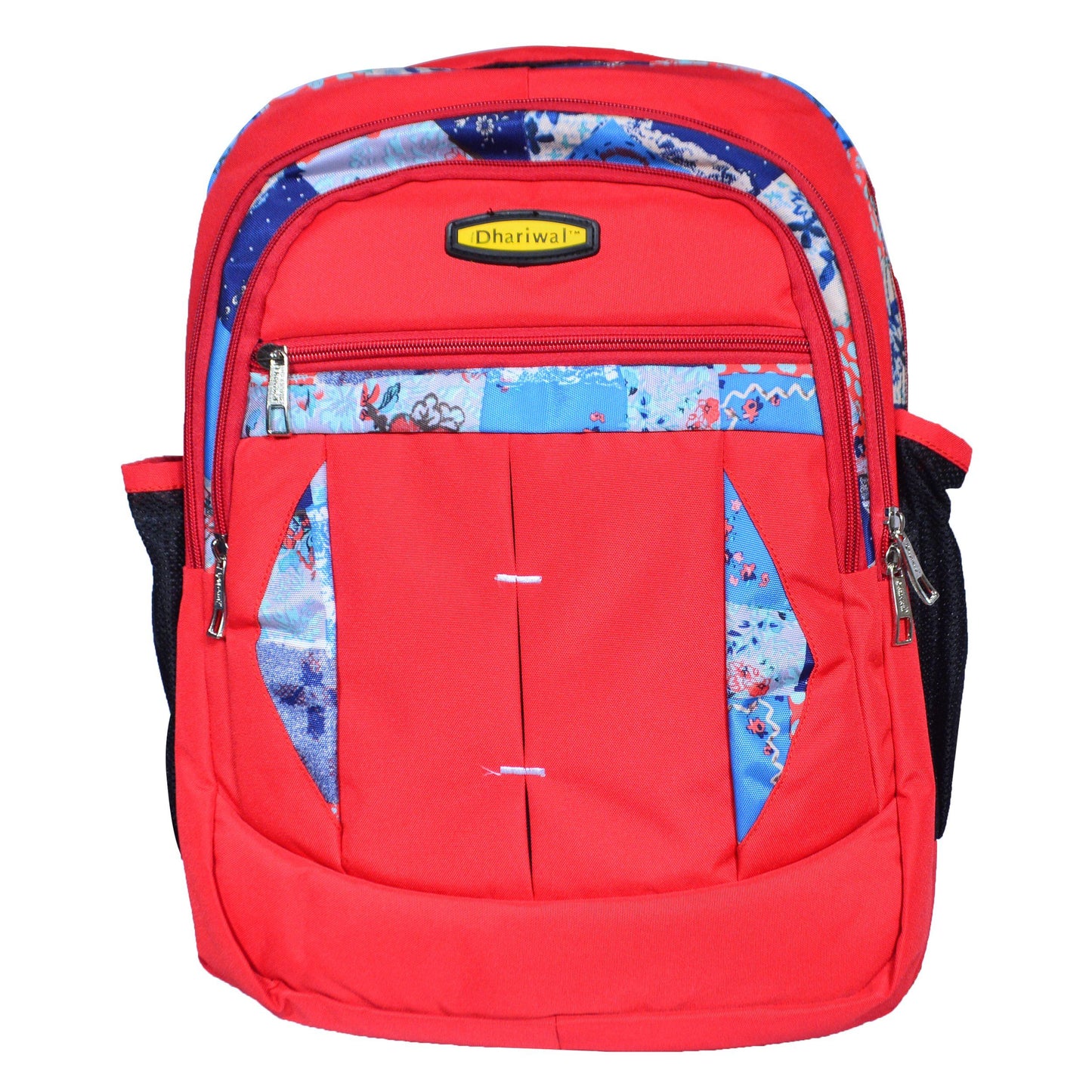 Dhariwal Dual Compartment Backpack with Rain Cover 37L BP-229 School Bags Mohanlal Jain (Dhariwal Bags) Red
