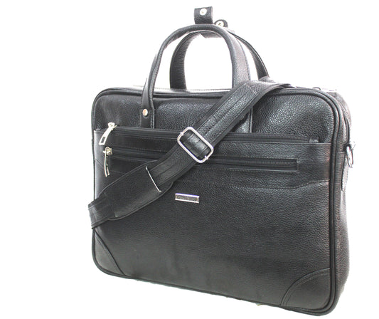 Dhariwal Genuine Leather Laptop Bag File Messenger Bag with Strap upto 16 Inch | Laptop Bag for Men EB-613 Executive Bags Dhariwal