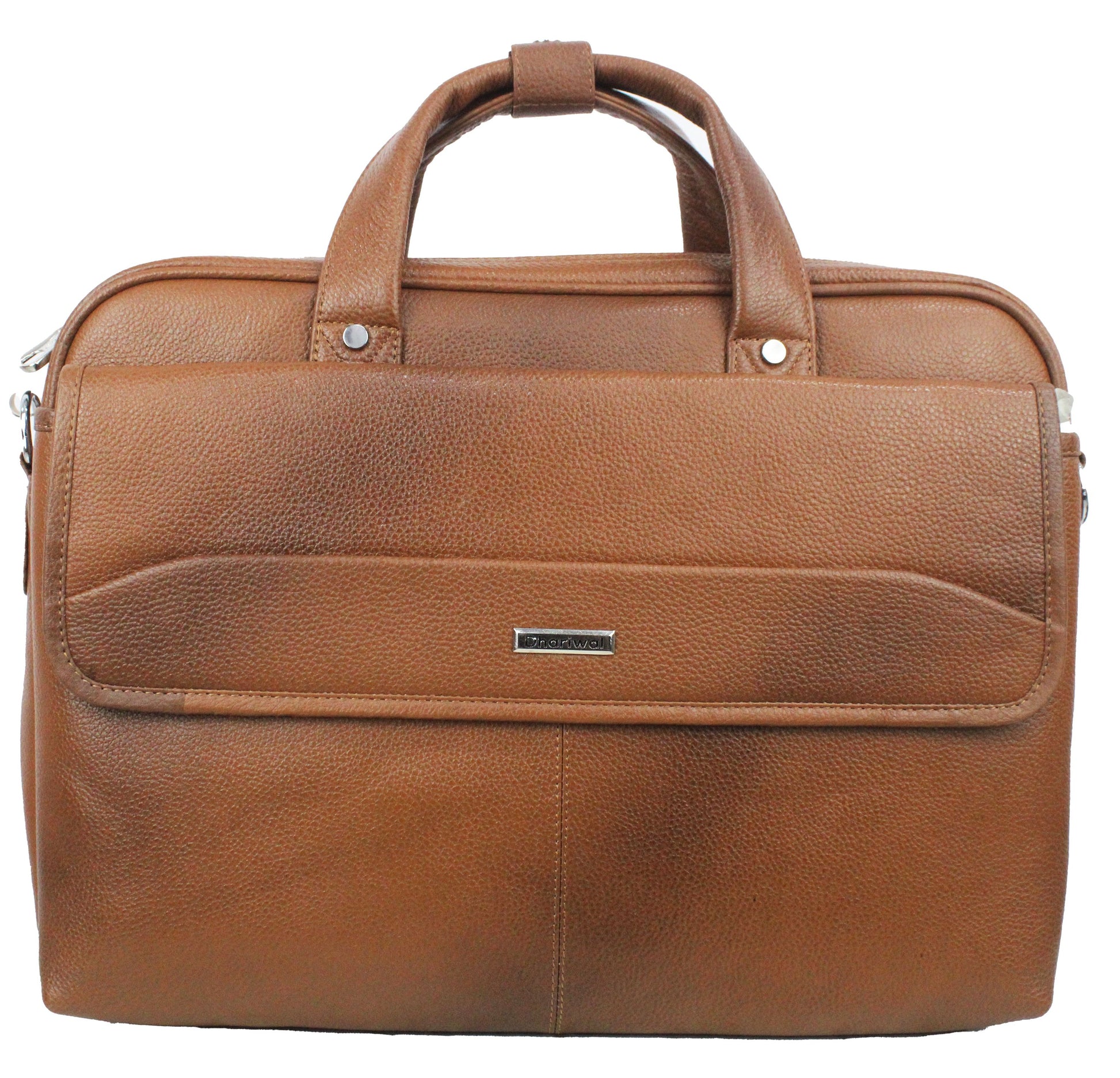 Dhariwal Genuine Leather Laptop Bag File Messenger Bag with Strap upto 17 Inch | Laptop Bag for Men EB-616 Executive Bags Dhariwal Bags