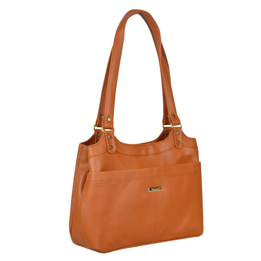 Dhariwal Multi Compartment Twin Handle Ladies Handbag LAD-9903 Apparel & Accessories Mohanlal Jain (Dhariwal Bags) 