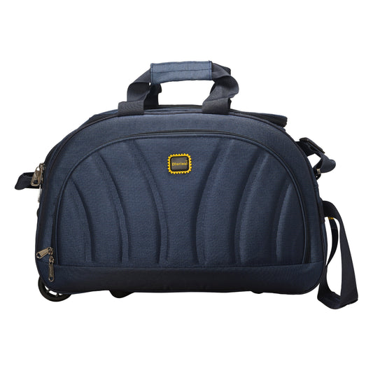 Dhariwal Rolling Duffle Bag [Size 24"] [Capacity(in L) 64L] [Model No. DB-702] Duffel Bags Mohanlal Jain (Dhariwal Bags) Blue 