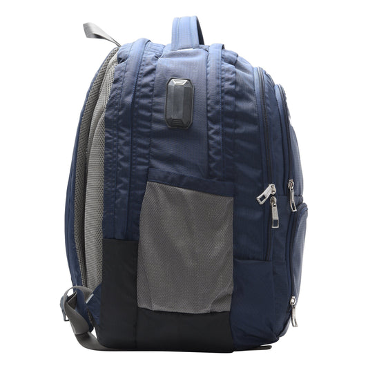 Dhariwal Unisex Dual Compartment Laptop Backpack With Back Air Flow Cushion 34L LB-105 Laptop Bags Mohanlal Jain (Dhariwal Bags)