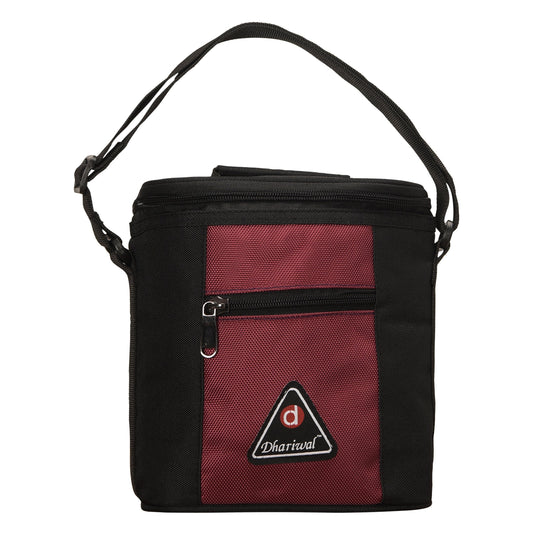 Tiffin Bag Round Zip - TB-410 - Big Tiffin Bags Dhariwal Black