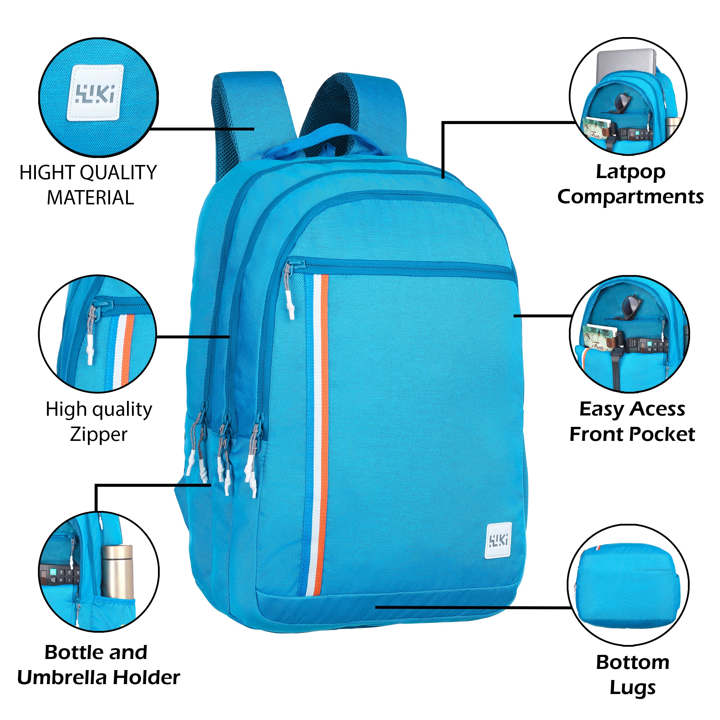 Wildcraft Wiki Shades 4 Laptop Backpack 41 Lit College | School | Travel Bag Durable Men & Women