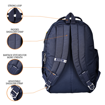 Dhariwal 46L BP-213  Unisex Large Backpack , Strong & Lightweight | Water-Resistant