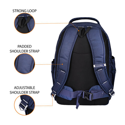 Dhariwal Unisex Laptop Backpack with USB Charging Port & Raincover- BP-108 49L