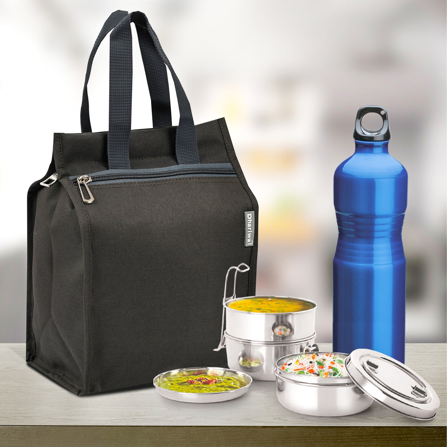 थैली नंबर 2 टिफिन बैग 11in x 8in x 6in TB-401 - अतिरिक्त छोटा