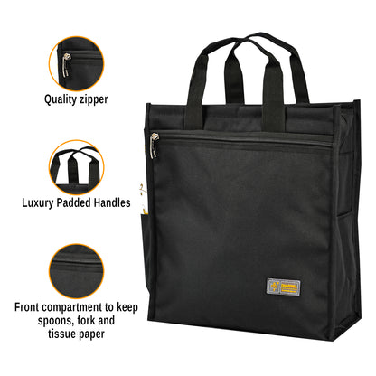 Elle Thaili No 7 Tiffin Bag 15in x 14in x 7in TB-412 - Railway Running Staff - Jumbo