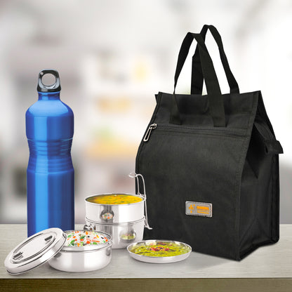 थैली नंबर 3 टिफिन बैग 13in x 9in x 6in TB-402 - छोटा 