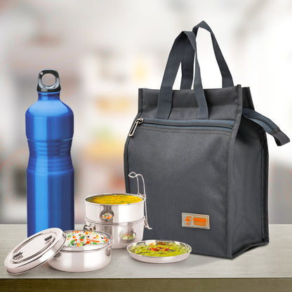 थैली नंबर 3 टिफिन बैग 13in x 9in x 6in TB-402 - छोटा 