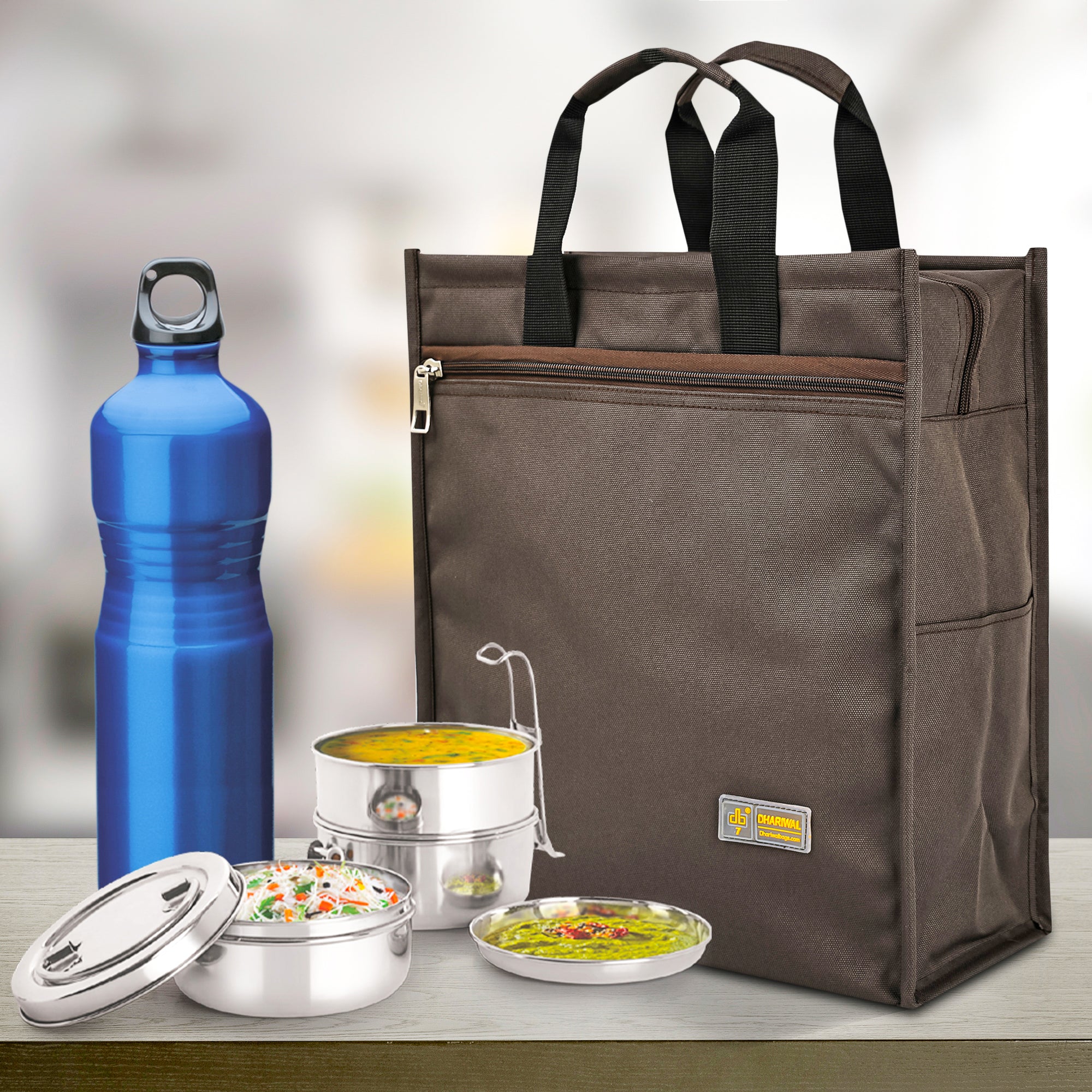 Elle Thaili No 7 टिफिन बैग 15in x 14in x 7in TB-412 - रेलवे रनिंग स्टाफ - जंबो 