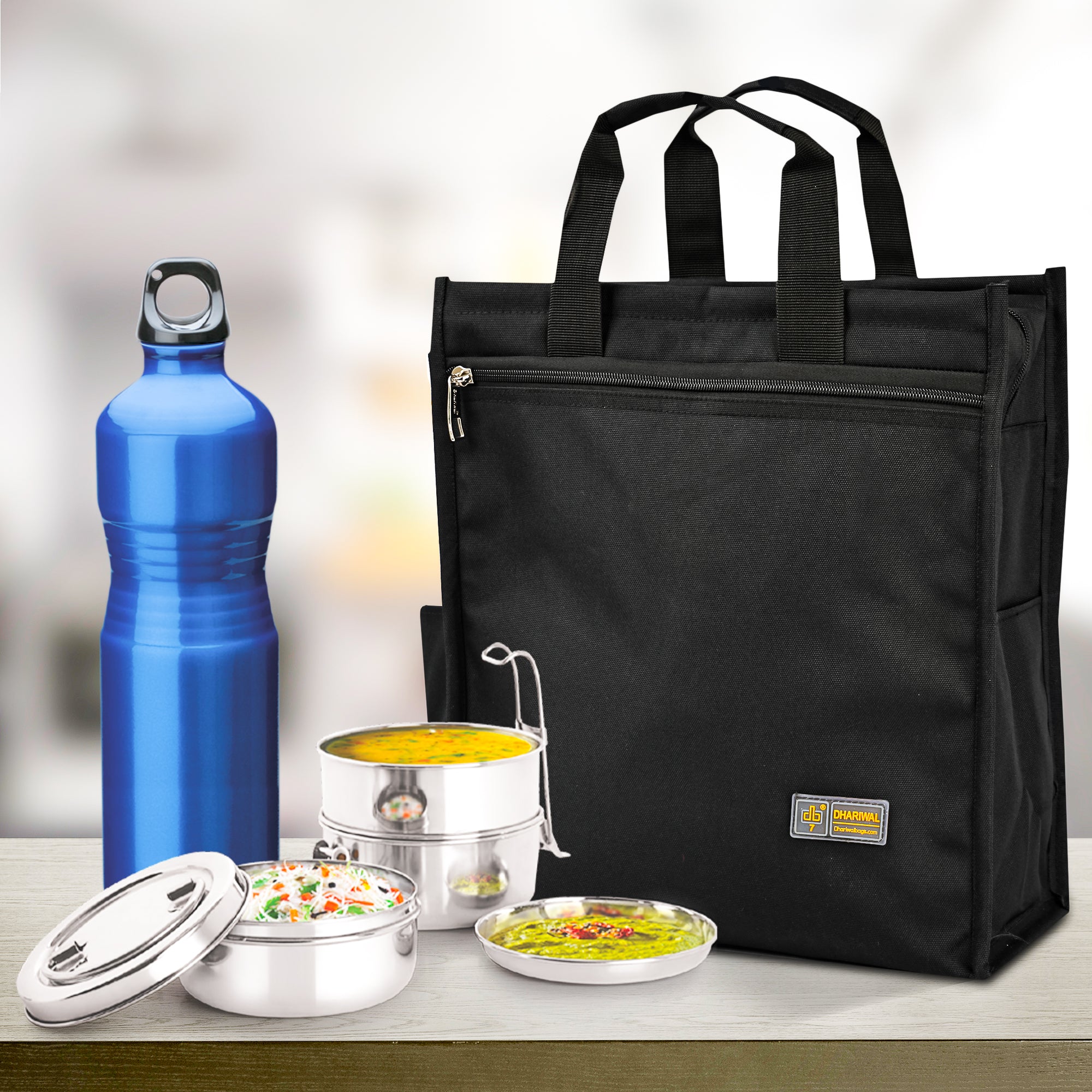 Elle Thaili No 7 टिफिन बैग 15in x 14in x 7in TB-412 - रेलवे रनिंग स्टाफ - जंबो 