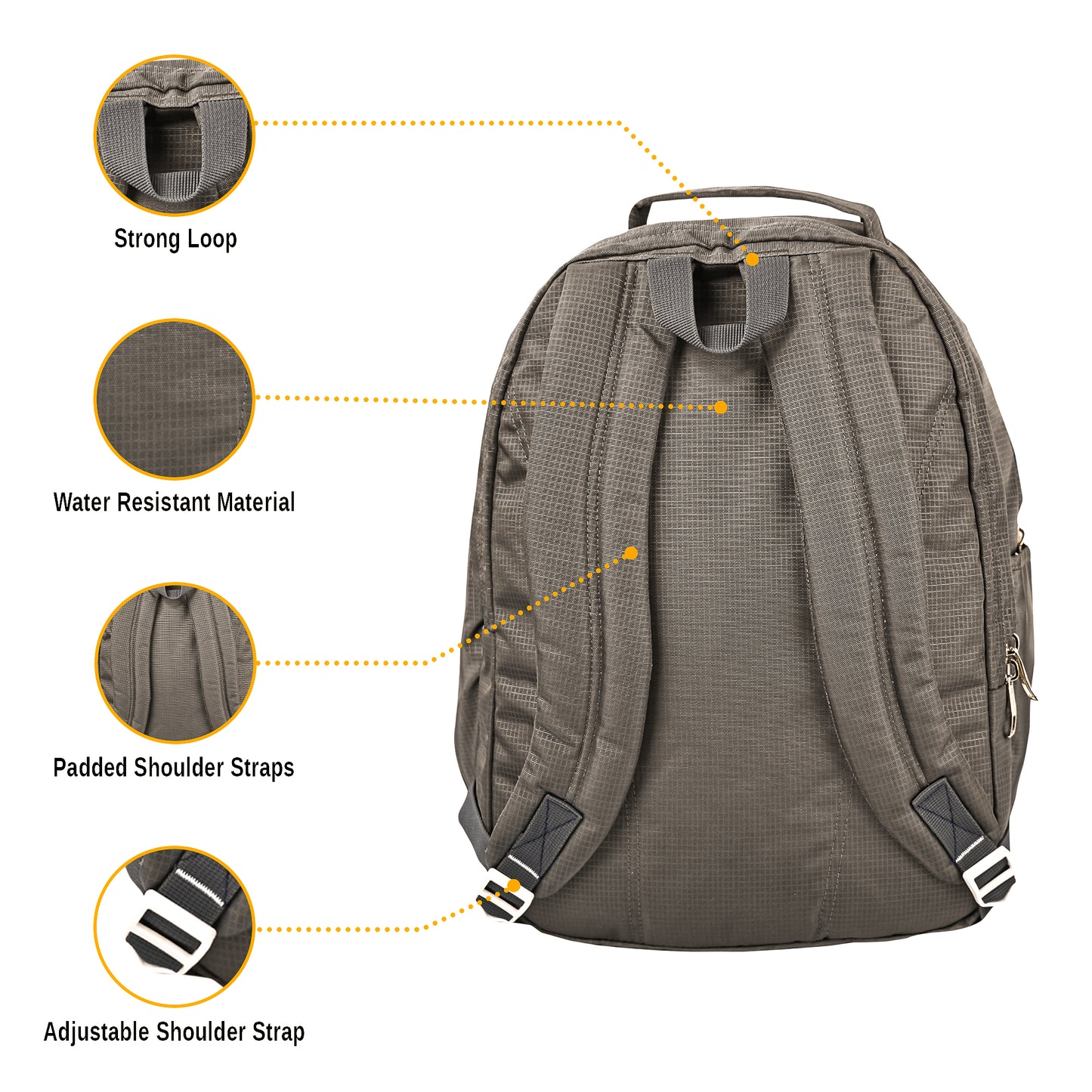 धारीवाल 39L वाटर रेज़िस्टेंट ड्युअल कम्पार्टमेंट बैकपैक BP-209