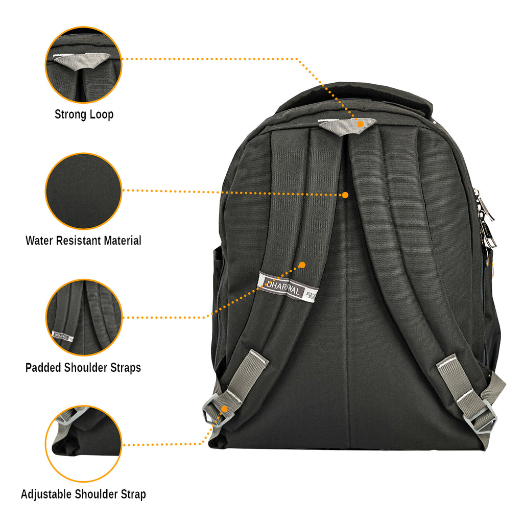 Dhariwal 27L BP-210 Unisex Backpack |  Strong & Lightweight | Water-Resistant