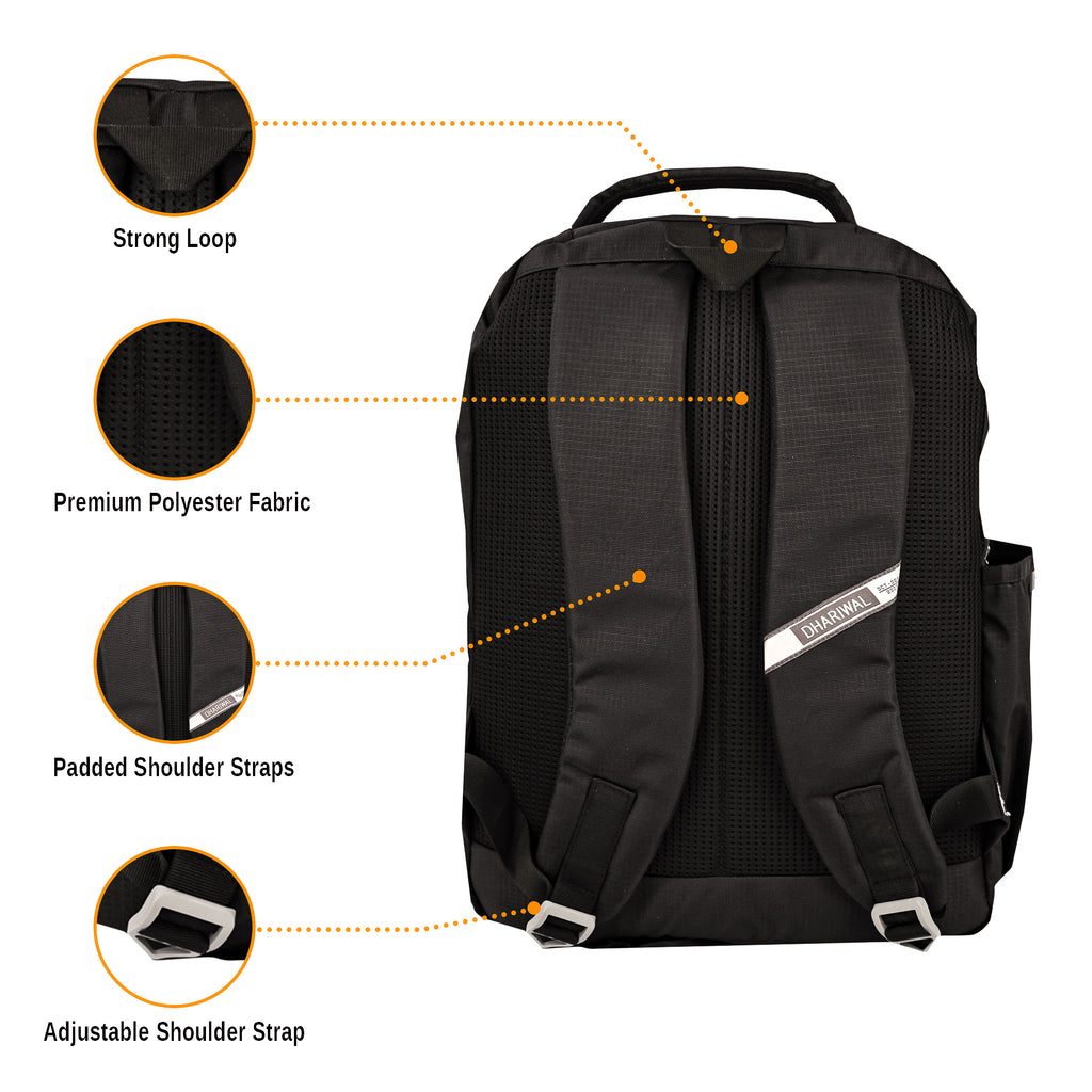 Dhariwal 18L LB-109  Unisex Laptop Backpack | Strong & Lightweight | Water-Resistant