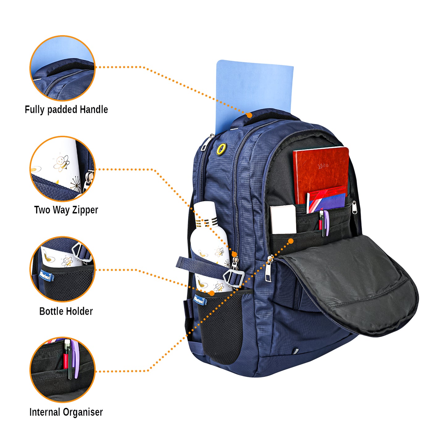 धारीवाल ट्रैवल बैकपैक 45एल बीपी-202 - वीकेंड गेटअवे