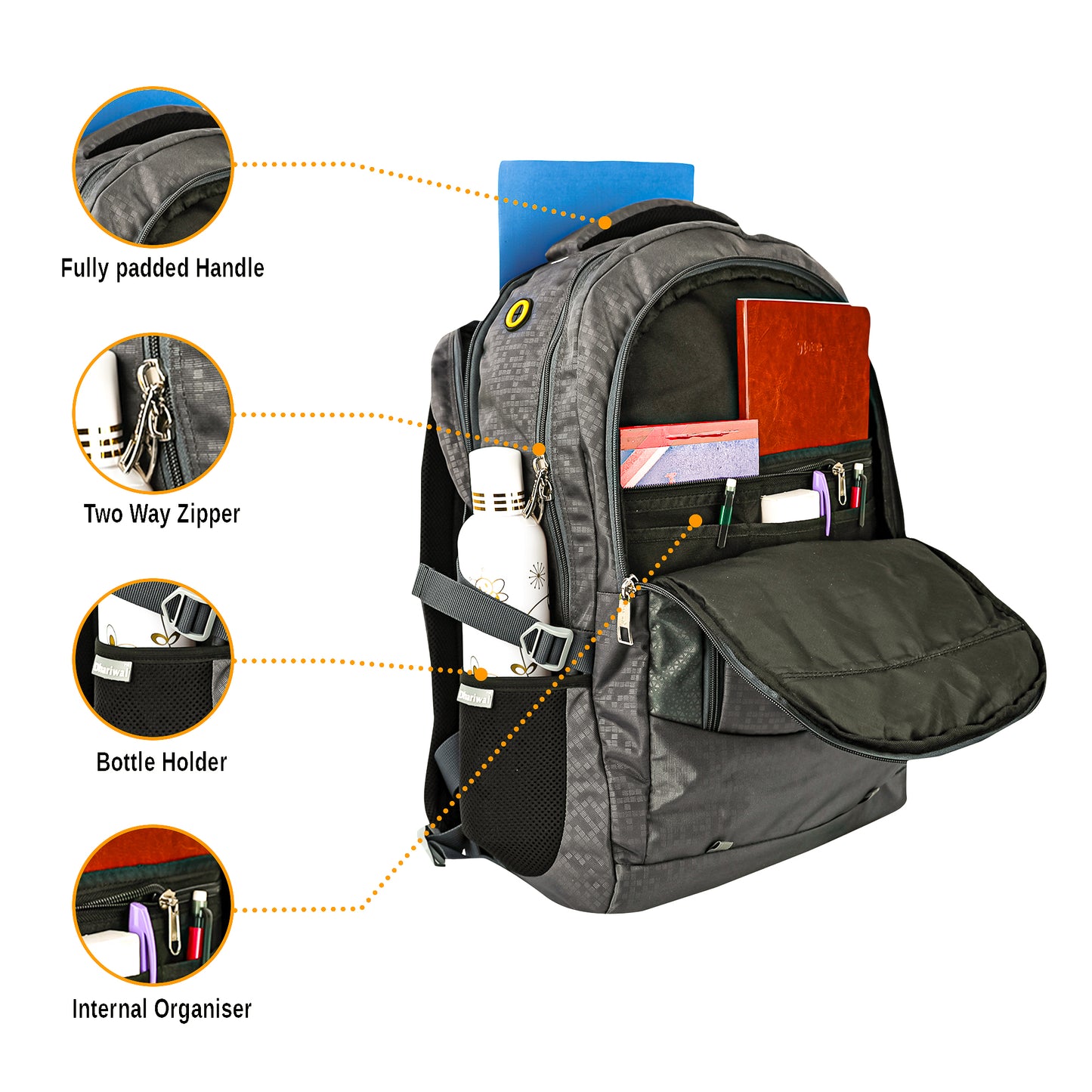 Dhariwal Travel Backpack 45L BP-202 - Weekend Getaway