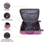 Dhariwal Expandable 4W Soft Sided Check-in Trolley Suitcase 20/24/28 inch SC-808