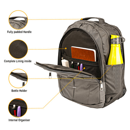 धारीवाल 39L वाटर रेज़िस्टेंट ड्युअल कम्पार्टमेंट बैकपैक BP-209