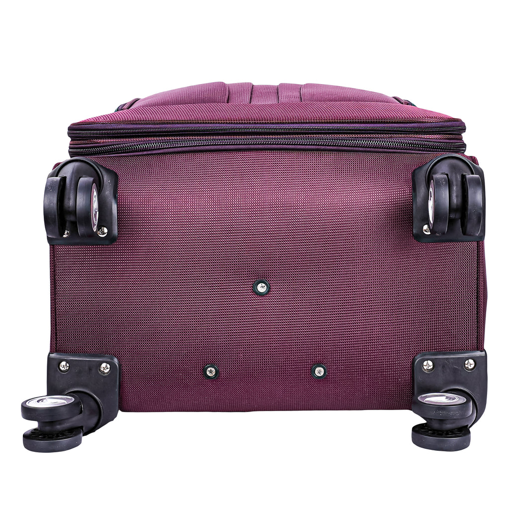Dhariwal Expandable 4W Soft Sided Check-in Trolley Suitcase 20/24/28 inch SC-808
