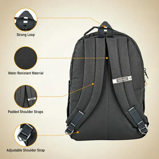 Dhariwal 36L BP-228  Unisex Backpack| Strong & Lightweight | Water-Resistant