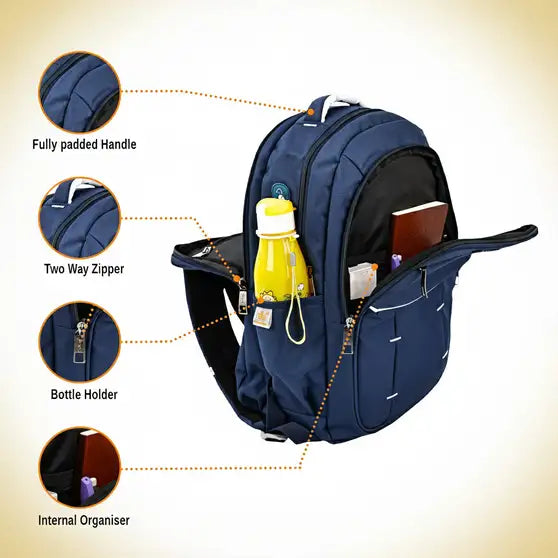 Dhariwal 36L BP-228  Unisex Backpack| Strong & Lightweight | Water-Resistant