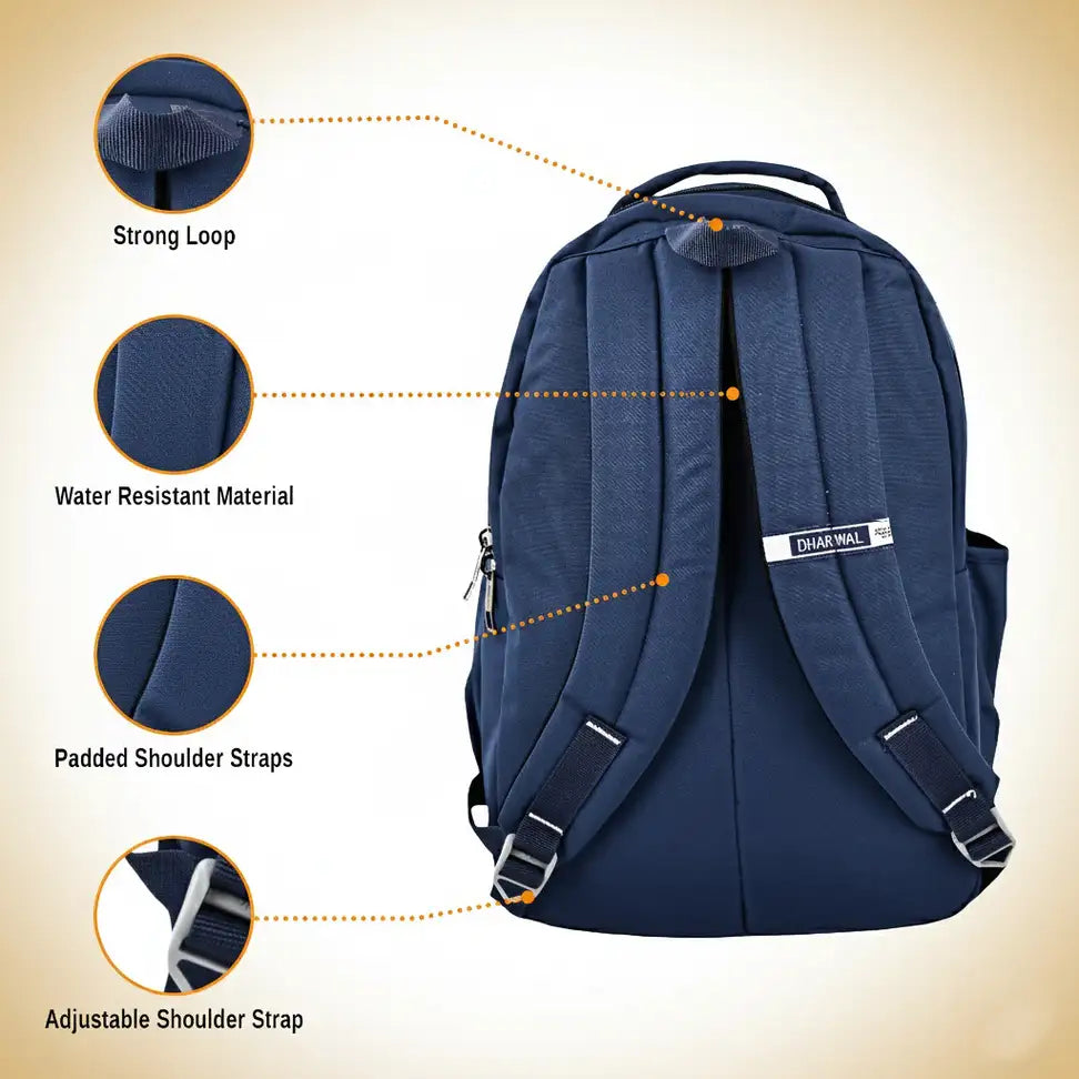 Dhariwal 36L BP-228  Unisex Backpack| Strong & Lightweight | Water-Resistant