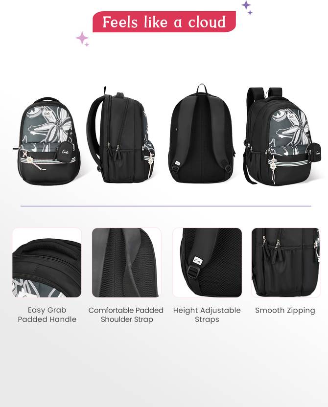 Genie Petalis  Laptop Backpack For Girls |19 Inch - 40 L
