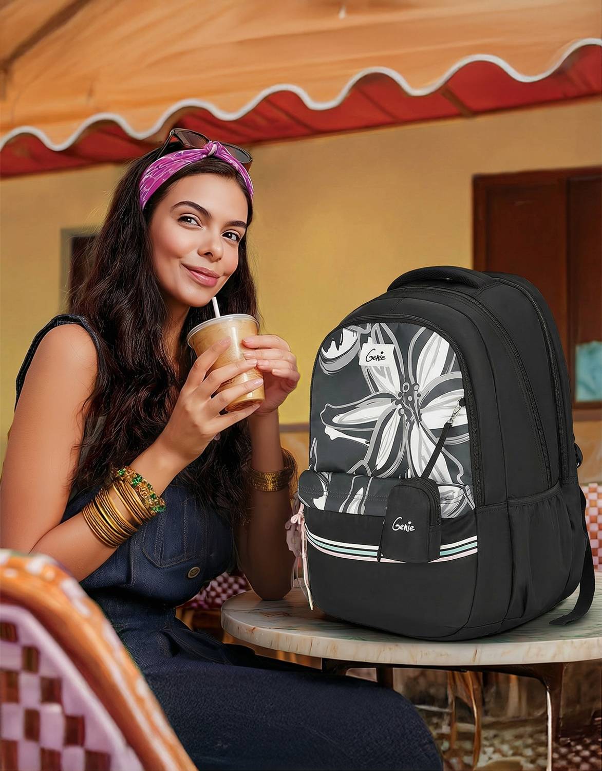 Genie Petalis  Laptop Backpack For Girls |19 Inch - 40 L