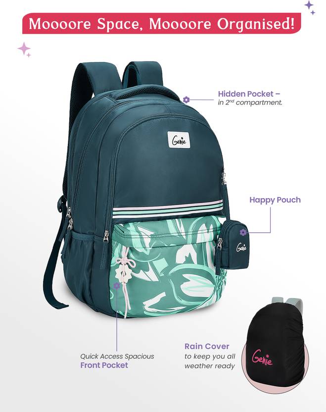 Genie Petalis  Laptop Backpack For Girls |19 Inch - 40 L