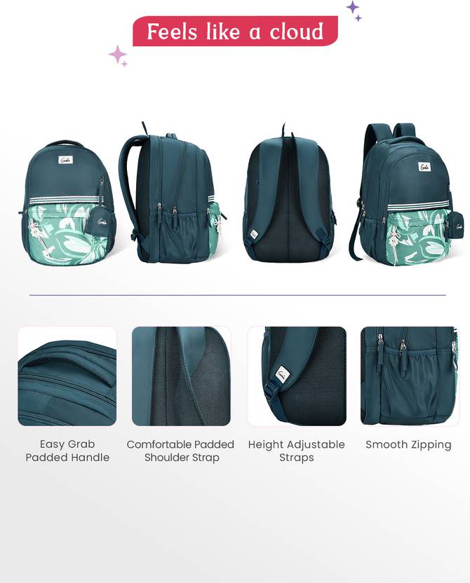 Genie Petalis  Laptop Backpack For Girls |19 Inch - 40 L