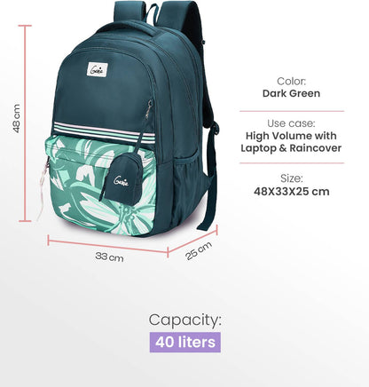Genie Petalis  Laptop Backpack For Girls |19 Inch - 40 L