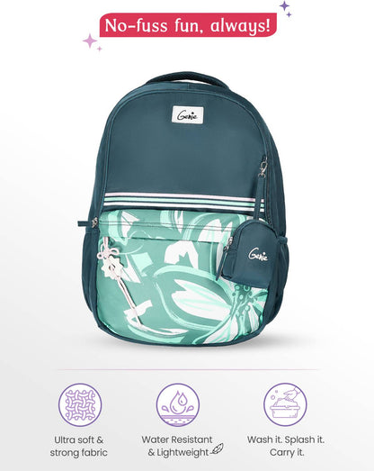 Genie Petalis  Laptop Backpack For Girls |19 Inch - 40 L